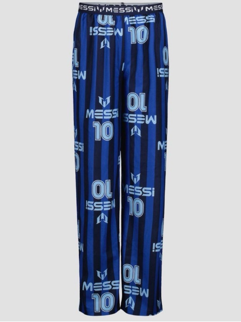 Lionel Messi 10 Blue Striped Pajama Pants Kids